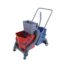 ÇİFT KOVALI PRESLİ TEMİZLİK SETİ METAL PRESLİ