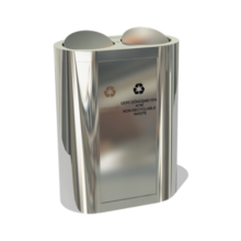 DÖNER KAPAKLI 2 Lİ  SIFIR ATIK GERİ DÖNÜŞÜM SETİ