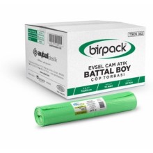 SIFIR ATIK ÇÖP TORBASI CAM ATIK BATTAL BOY ÇÖP POŞETİ 72 X 95 20 RULO